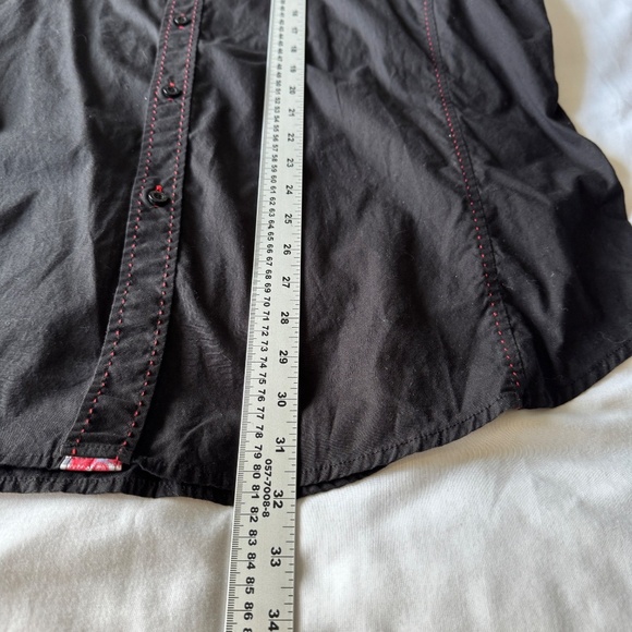 Victorious Men's Embroidered Button Up Shirt Sequins Black 3XL Western Flare - Picture 13 of 15